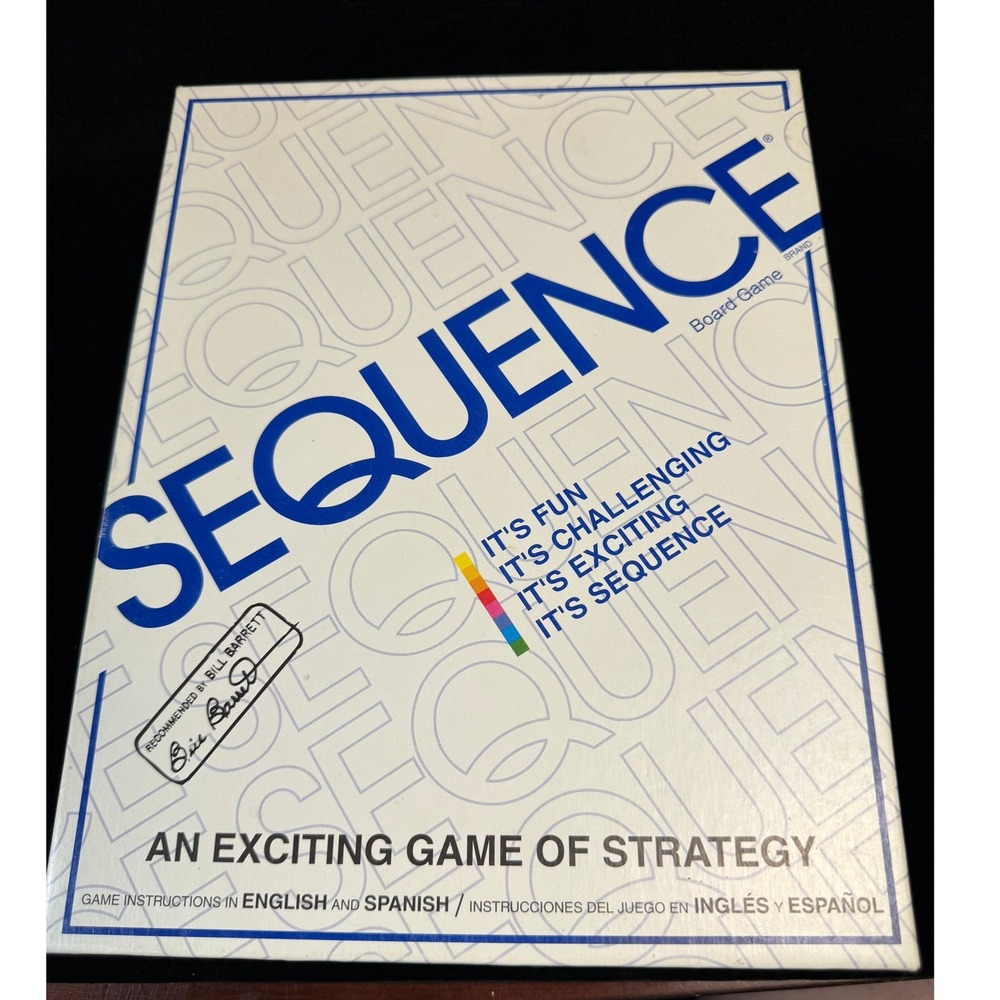 Jax Sequence Board Game Strategy Card Game Item 8002 English Instructions